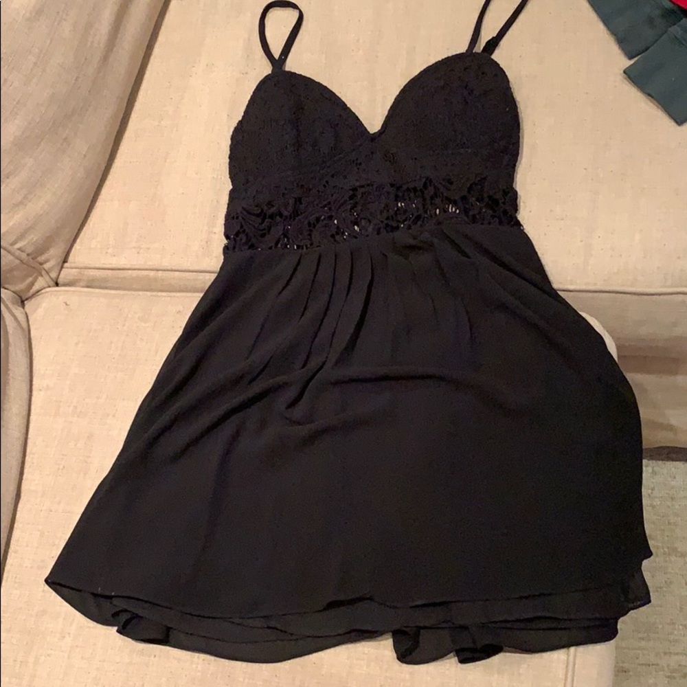 Black lace dress